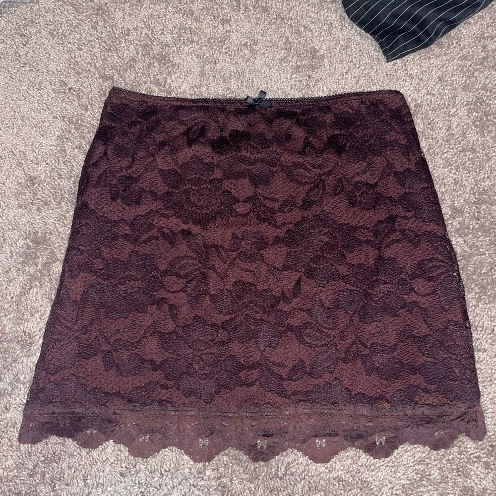 lace urban outfitters skirt